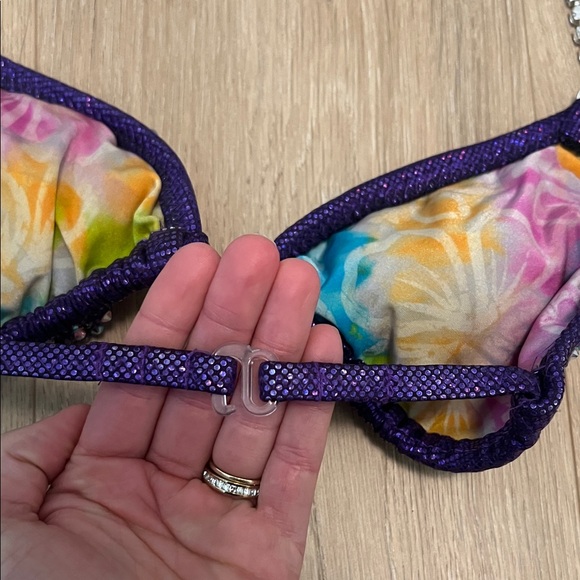Purple Rhinestone Bikini Set - Picture 13 of 17